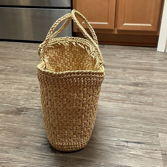 Handwoven Straw Shopper Bag - Picture 5 of 7